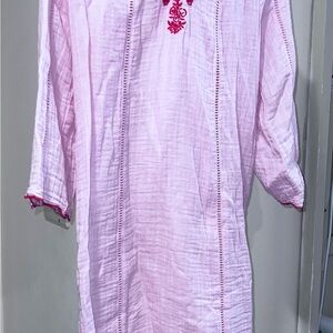 Pink Embroidered Tunic